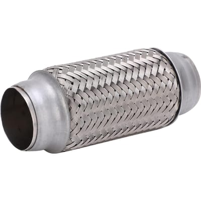 1.75x6.1in Auto Uitlaat Flexibele Pijp Zilver Roestvrij Staal Gevlochten Koppeling Auto Accessoire gray