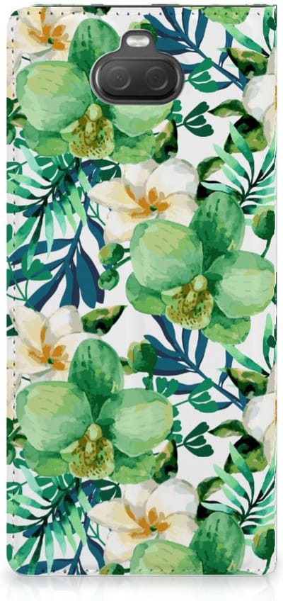 Sony Xperia 10 Plus Smart Cover Orchidee Groen