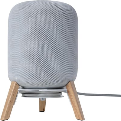 Compatibele standaard voor HomePod 1/2 - Houten houder met integratie voor kabelmanagement