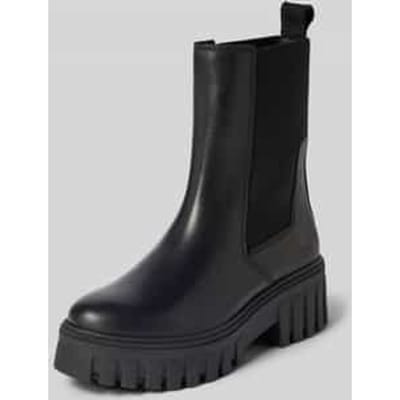 Chelsea boots van echt leer met label in reliëf model 'Vala 5'