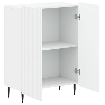 vidaXL - Badkamer - Opbergkast - ZWOLLE - Wit - 59,5 - x - 31 - x - 79,5 - cm - Bewerkt - hout