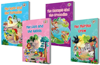 Set van 4 Prentenboeken voor Kinderen: Klassieke Verhalen voor het Slapen Gaan (4-11 Jaar)