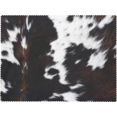 Koeienprint Tafelkleed Zwart Bruin Koeienhuid Patroon Vee Dierlijk Vacht Westers Boerderij Tafelkleed 90x140cm white