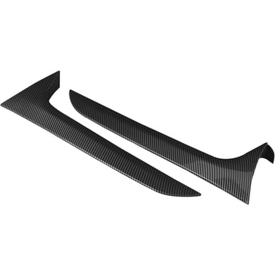 2 STUKS Achterruit Zijbekleding Carbon Fiber Stijl Vervanging voor A6 C7 Allroad TDI 2012‑2018 black