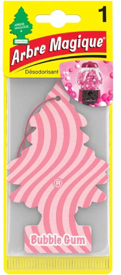Bubble Gum Arbre Magique Geurboom Luchtverfrisser voor in de auto – Car Parfum – Geurboompje – Geurbooster – Wonderboom – Geurverfrisser – Nieuwe Auto – Autogeur – Autoparfum – Geurblad - Zomer Fris
