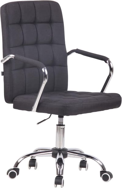 Bureaustoel Tenor - Draaistoel Kantoor - Comfortabel Werken - Ergonomische Rugleuning - 60 x 56 x 109 cm - Zwart