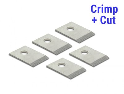 RJ45 Crimp+Cut Blade Set 5 pieces for Delock 86450