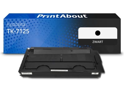 PrintAbout huismerk Toner TK-7125 Zwart geschikt voor Kyocera