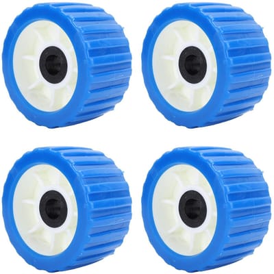 Dailygoods- Boottrailer Rollers - Ribbel/Rol - 4 Stuks - Universaal Gebruik - EVA Materiaal - Schokbestendig - Hoog Temperatuur Weerstand - Wobble Roller
