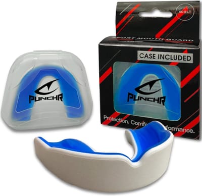 PunchR™ Pro Gel-Fit Gebitsbeschermer MG-008 Adult Wit Blauw