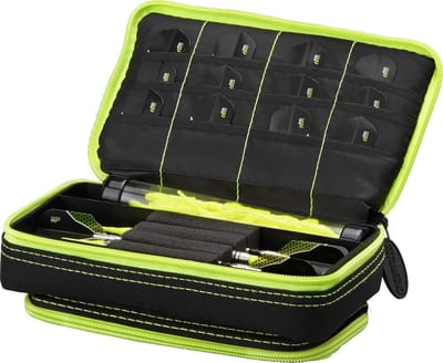 Dartpijl Tas - Dart Koker Houder - Dartpijlen Opbergen - Harde Bescherming - 19 x 10.5 x 8 cm - Geel