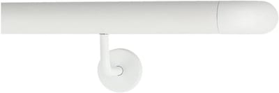 Witte Leuning Aluminium - Wandleuning Trapleuning - Veilig Lopen - Robuust Corrosiebestendig - 130 cm - Wit
