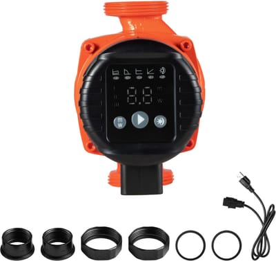 LPS25-4BP/130 Circulatiepomp, Gietijzeren Pomp, 42 L/Min Debiet, Maximale Opvoerhoogte 4 m, Warmwatercirculatie, Schroefdraadaansluiting, Terugslagklep, Stille Werking, Geschikt voor Huisverwarmingssystemen