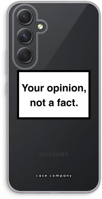 Case Company® - Hoesje geschikt voor Samsung Galaxy A54 hoesje - Your opinion - Soft Cover Telefoonhoesje - Bescherming aan alle Kanten en Schermrand