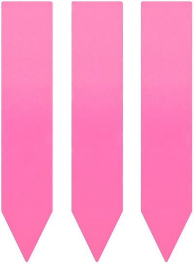 CombiCraft steeketiketten van PVC 20 x 100 mm roze - 100 stuks