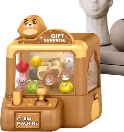 Kinder Grijpmachine - Speelgoed Automaat - Feestjes Spelletjes - Draagbaar Educatief - 13 x 10 x 10 cm - Stijl A