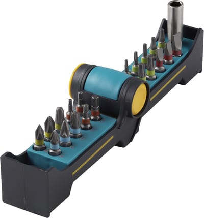 wolfcraft - Bit-Butler Maxi, sleuf/kruiskop (PH/PZ)/TORX® (T)/inbus, 21-dlg. - 1374000