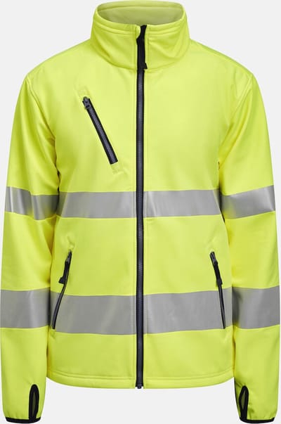 Jobman 1202 Hi-Vis Softshell Jacket 65120255 - Geel - M