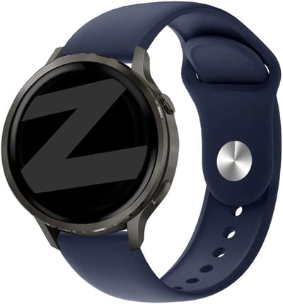 Bandz Siliconen sport 'Deluxe' bandje geschikt voor Garmin Vivoactive 4s / Vivomove 3s / Venu 4 - 41mm / Venu 3s / Venu 2s / Forerunner 265s / Forerunner 255s - Donkerblauw