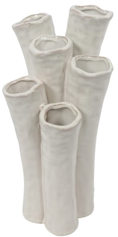 Countryfield Vaas Enix aardew L16B14H31,5CM wit