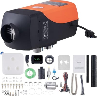 Diesel Luchtverwarmer - Standkachel Camper - Voertuig Verwarmen - LCD Afstandsbediening - 2KW 12V - Grijs