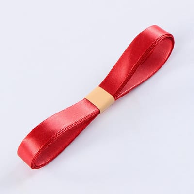 Mech-mech Florawikkeling Serie - Floristische Linten - 1cmx82m - Polyester - Rood