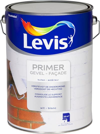 Levis - Primer Gevel - Wit - 5 L
