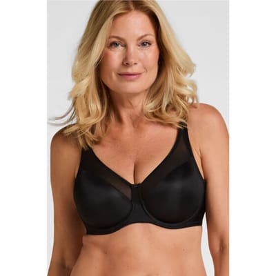 Hunkemöller Dames Lingerie Niet-voorgevormde minimizer beugel bh Nina - Zwart - maat F85