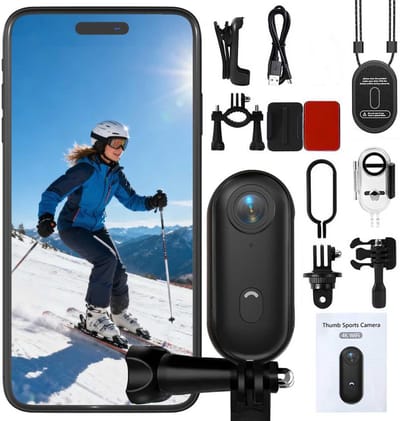 Mini Bodycam 4K – Handsfree POV Camera met Magnetische Clip – Compacte Sportcamera voor Fietsen, Reizen & Dagelijks Gebruik
