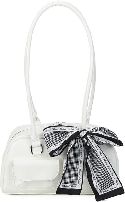 Dames Handtas Hobo Bag Schoudertas Met Meerdere Vakken en Strik Detail
