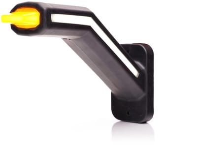 Breedtelamp - WAS - W269.1.2 1.2N Neon - Rechts - 7.3 - 18.5cm - LED - Knipperlicht - Helder - Wit/Amber/Rood - 12V-24V