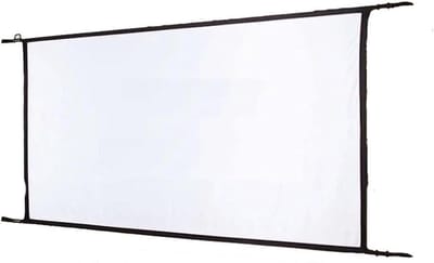 Projectiescherm - Beamerdoek Scherm - Thuisbioscoop Creëren - Draagbaar Opvouwbaar - 72 Inch - Wit