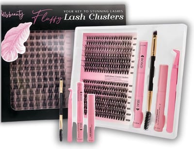 Wimperset verlening Compleet lashset wimper, DIY Dollsbeauty wimperextensions, individuele wimpers, natuurlijke look wimpers, one by one, valse wimpers, wimperset