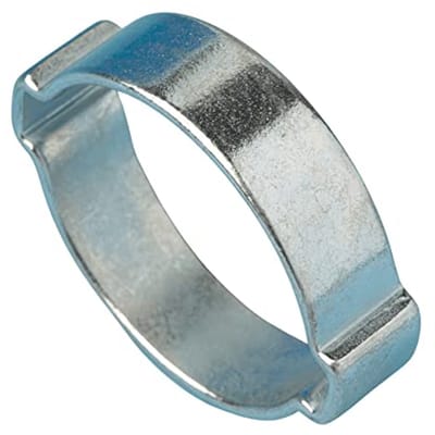 Dubbele neus slangklemmen - Slangklem verpakking - Slangen Bevestigen - Dubbele neus ontwerp - 28-31mm 10 stuks - Zilver