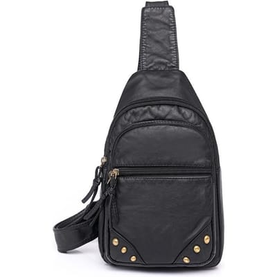 Nouveau Style Coréen Mode et Tendance Texture Cuir Souple Portable Grande Capacité Sac à Bandoulière Sac de Poitrine Sac pour Femme