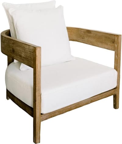 Leeff by Netty – Juul Stoel – Wit – Hout en stof
