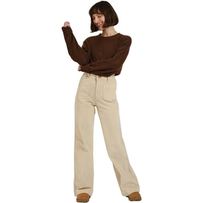Damesjeans met wijde pijpen F.A.M. Paris Fauve