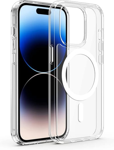 Hoesje Geschikt voor iPhone 14 Pro Magsafe hoes - Hoesje Geschikt voor iPhone 14 Pro hoesje Transparant Shockproof anti cover