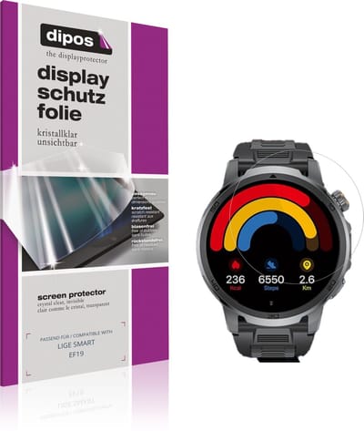 dipos – 6x Beschermfolie geschikt voor LIGE SMART EF19 | Krasbestendige & heldere Screenprotector Ultra-Thin