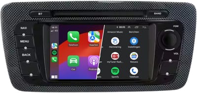 Carplay autoradio voor Seat Ibiza | 2008 t/m 2014 | Android 13 | Draadloos Apple Carplay & Android Auto | 4GB + 64GB | Denago | 2008 2009 2010 2011 2012 2013 2014 | Bluetooth & Wifi