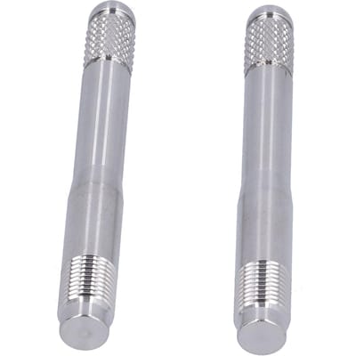 2 stuks Wielbout Uitlijnpennen Wielmontage Gids M14 X 1.5 Schroefdraad Roestvrij Staal Gereedschap gray