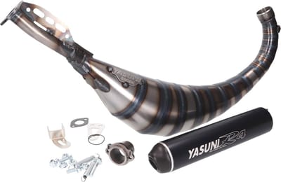 Uitlaat Yasuni R4 Max Bigbore zwart Derbi 50cc 2 Takt