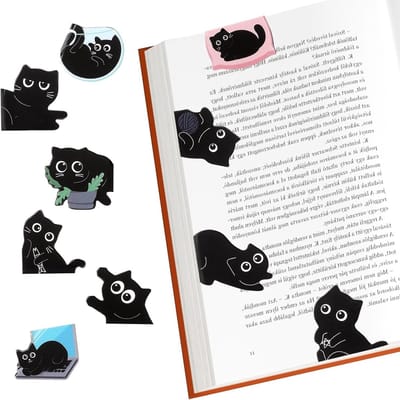 Schattige Magnetische Boekenleggers - 10 Stuks voor Kinderen, Leerkrachten en Boekenliefhebbers, Perfect voor Feestdagen en Cadeaus