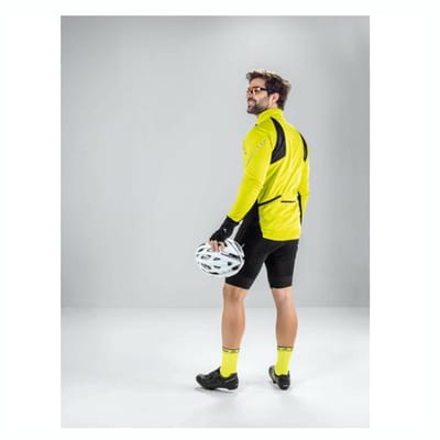 Loeffler wielrenjack lange mouwen M Bike Zipp-off San Remo 23 2 WS - Geel