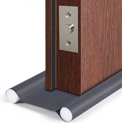 Deurrol Tochtstopper - Deur Isolatie Strip - Tocht Buiten Houden - Waterdicht Oxford Stof - 93 cm - Grijs