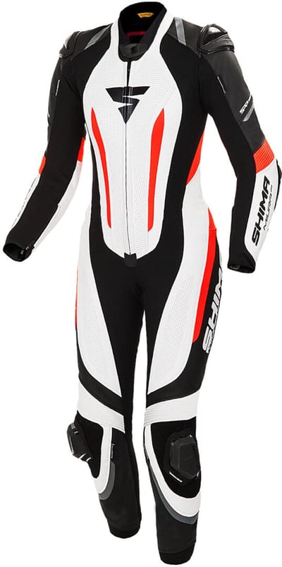 SHIMA Miura RS Dames Zwart Wit Rood 1-Delig Motorpak - Racepak