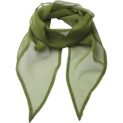 Premier Uniseks sjaal van chiffon in kleuren voor volwassenen (Oase Groen)