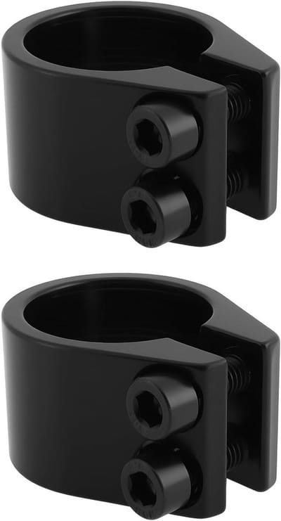 Fiets Zadelpen Clamp - Zadelpen Bevestiging - Fiets Zadel Verstel - Snelspanner Ontwerp - 31.8mm - Zwart