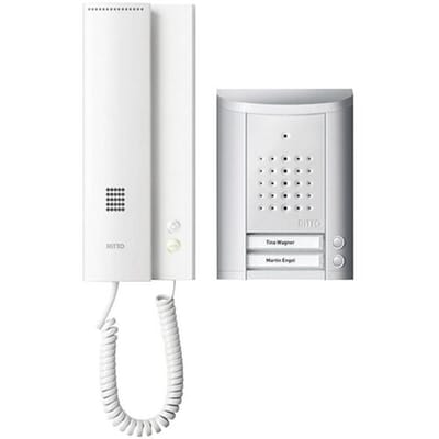 Ritto by Schneider Entravox Complete set voor Deurintercom Kabelgebonden Tweegezinswoning Zilver