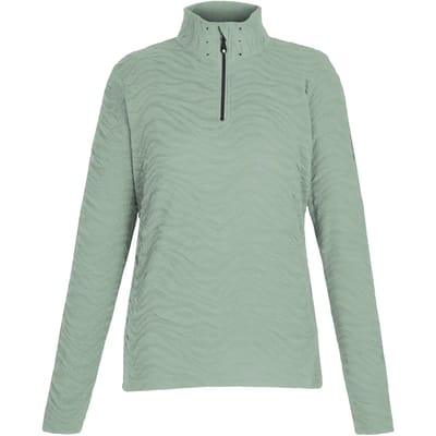 Glamourize middenlaag isolerende actieve fleecetrui met 1/4 rits voor dames